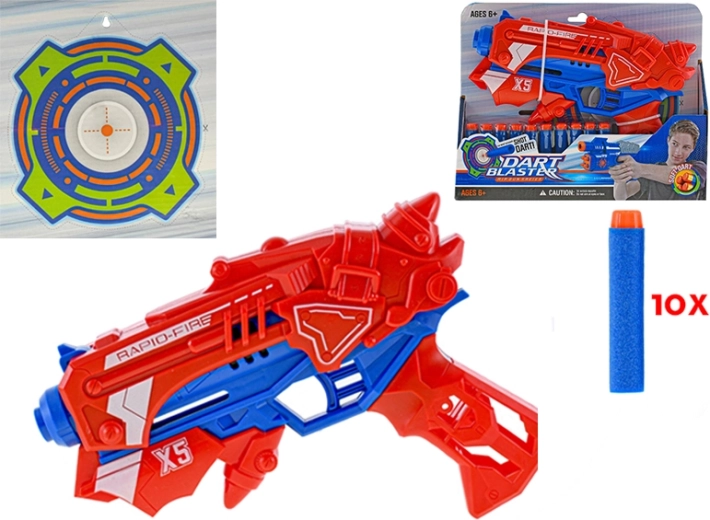 Pištola za penaste naboje s tarčo 23 cm