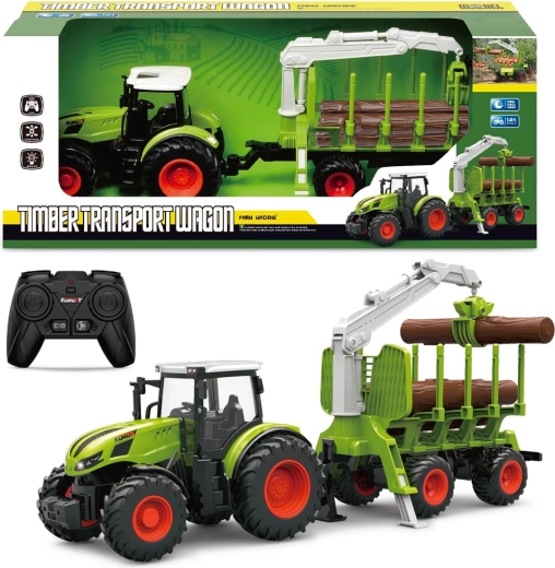 RC kmečki traktor 1:24 s svetlobnimi in zvočnimi učinki