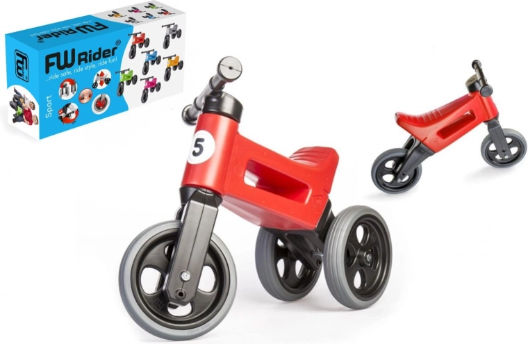 Poganjalec Funny Wheels Rider Sport 2v1 za otroke – Rdeča