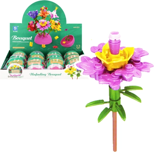 Presenečenje sestavljanka Cvet – mini gradbeni komplet za otroke