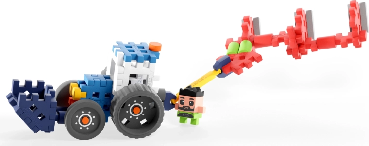 Sestavite realističen traktor z plugom