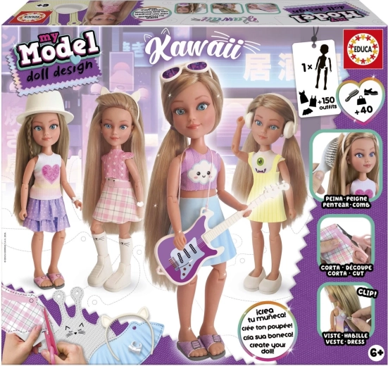 Educa My Model doll design kreativni set kawaii