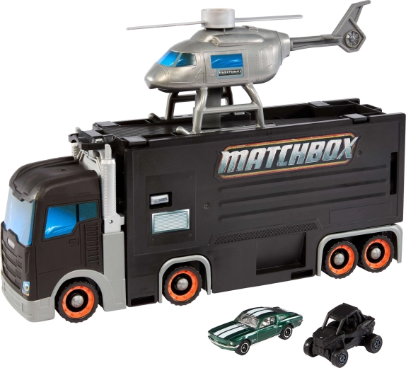 Helikopter in 2 kovinska avtomobilčka v paketu