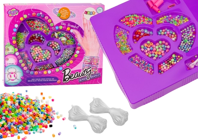 Perlice za izdelavo nakita – barvit ustvarjalni komplet za zapestnice