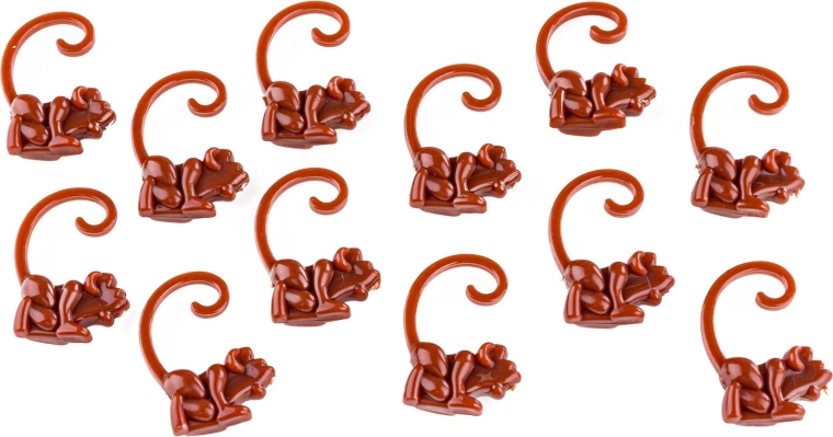 12 monkeys and 20 sticks in the package