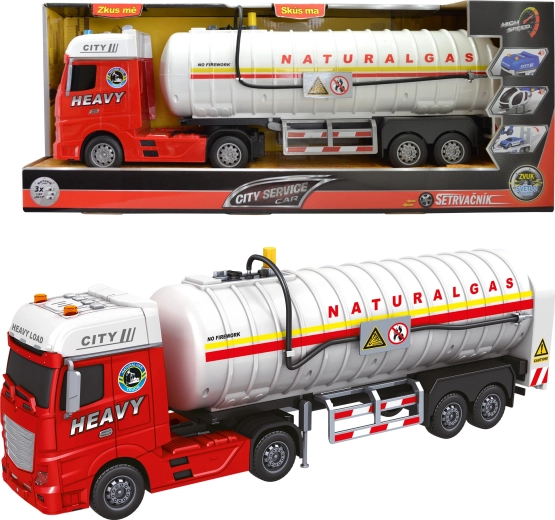 City Service vlačilec s cisterno za zemeljski plin 1:12 z zvoki in svetlobnimi učinki
