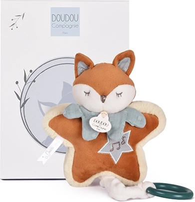 Doudou darilni set plišaste lisice Timo z uspavanko 16 cm
