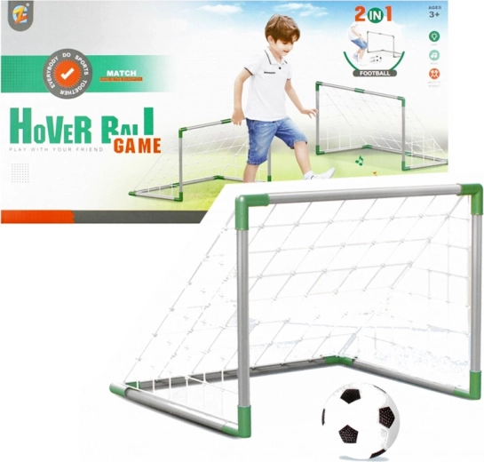 Nogometni gol z žogami in tlačilko