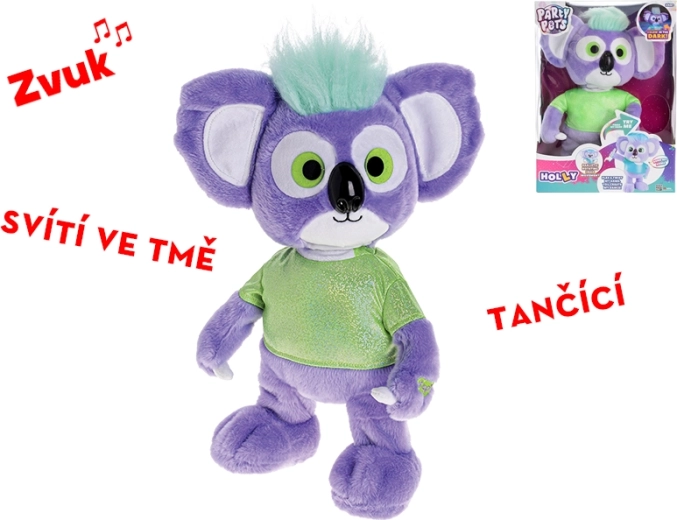 Plesoča plišasta koala Holly z zvokom, sveti v temi, 36 cm