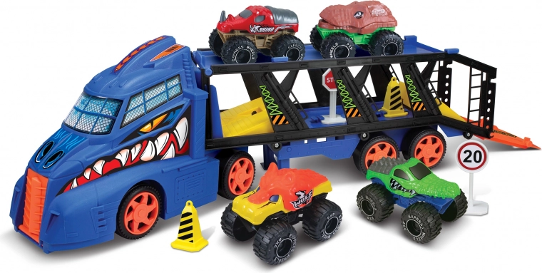 Vlačilec z dirkalno progo za monster truck 45 cm