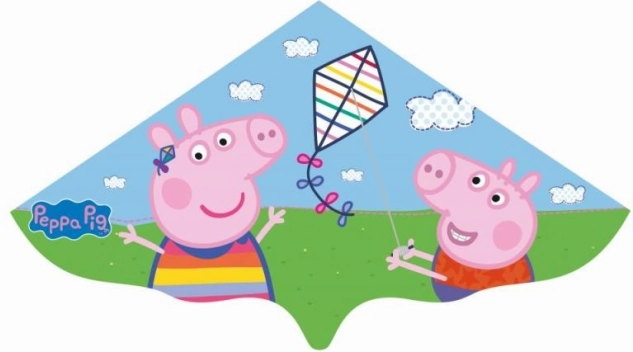Otroški zmaj PEPPA PIG iz trpežne PE folije