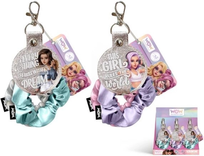 Elastike za lase s scrunchie in obeskom WOW Generation