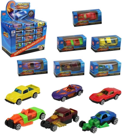 Dirkalni kovinski avtomobilček Speed King 6 cm – 1 kos