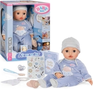 Interaktivna lutka BABY born Alexander 43 cm