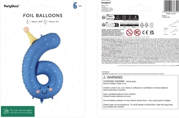Napihovanje z zrakom ali helijem + slamica v paketu