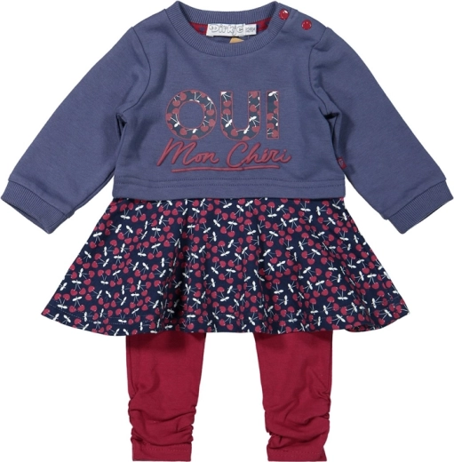 Dirkje dekliški set obleka in pajkice blue (velikost 62)