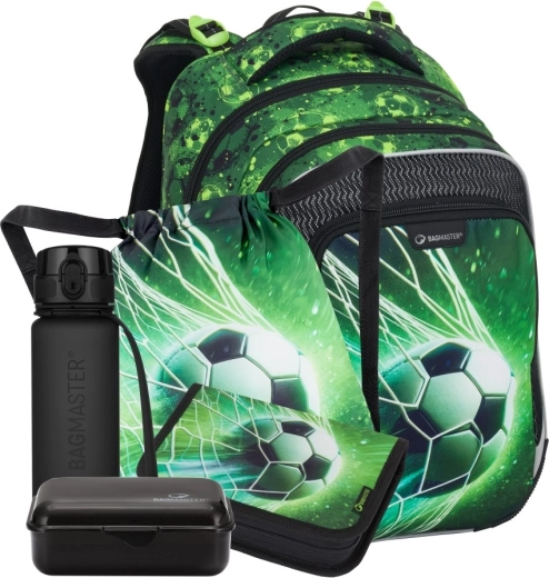 Bagmaster LUMI 25 B large school set for first graders – football