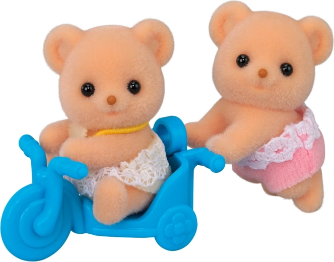 Dvojčka piškotnih medvedkov z motorjem SYLVANIAN FAMILIES