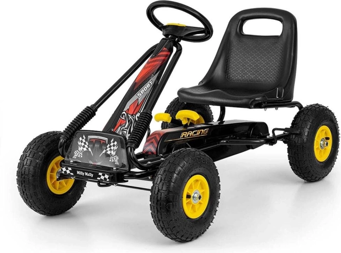 Pedalni gokart Milly Mally Thor črna