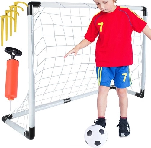 Otroški nogometni gol z žogo in tlačilko
