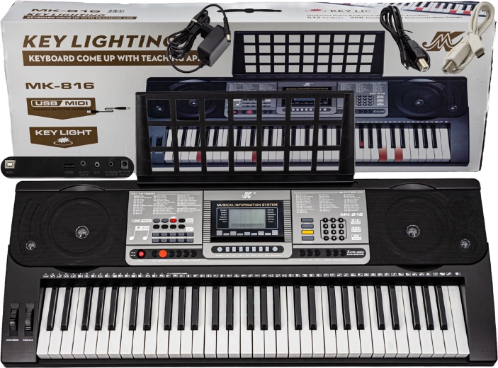 Keyboard orgle z 61 osvetljenimi tipkami in funkcijo učenja