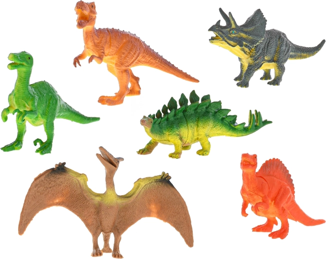 Šest različnih dinozavrov v enem kompletu