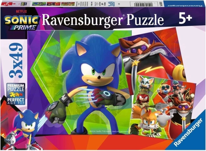 Sestavljanka Sonic Prime 3x49 koščkov