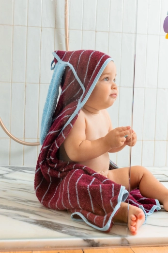 QUUT bombažna brisača s kapuco zajček 75 × 75 cm