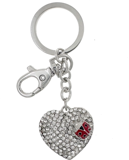 Obesek za ključe srce PINK