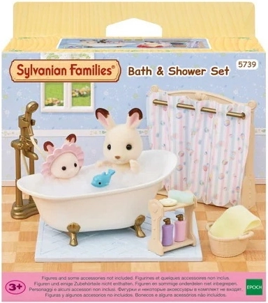 Kopalniški komplet Sylvanian Families s kadjo in prho