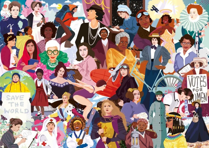 Sestavljanka Ikonične ženske 1000 kosov EDUCA