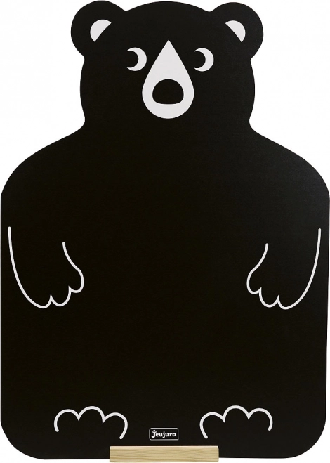 Jeujura lesena stenska kredna tabla medvedek 57 × 80 cm