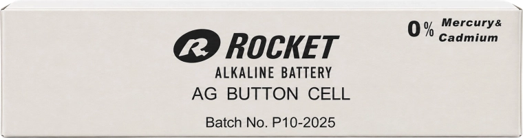 Rocket AG10 (LR54) alkaline button batteries 1.5 V - pack of 200 pcs
