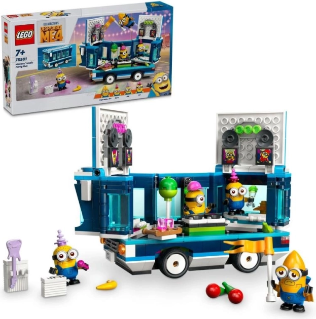 Komplet Minions - Minionski zabavni avtobus