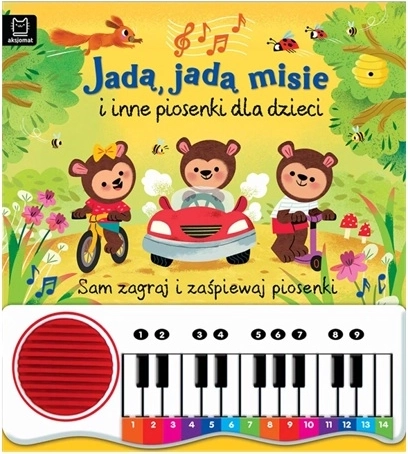 Jadą, jadą misie in druge otroške pesmi – knjiga s klavirčkom