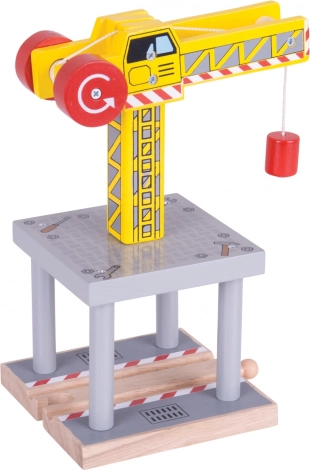 Velik lesen žerjav Bigjigs Rail
