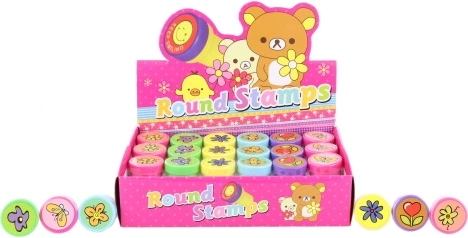 Vesela samonamakalna štampiljka za otroke, set 24 kos