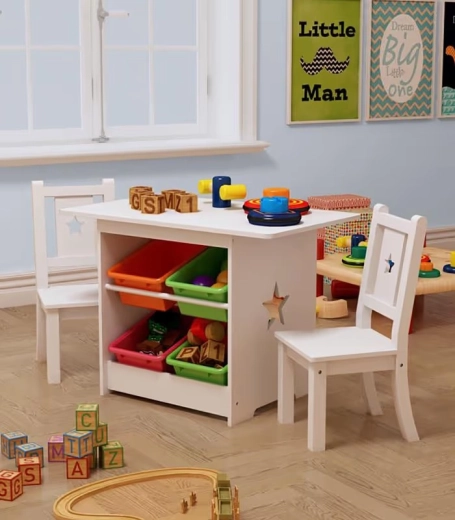 Pametno shranjevanje s 4 barvnimi škatlami