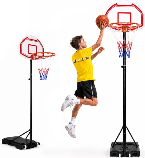 MOVEPRO samostoječi košarkarski koš z nastavljivo višino do 210 cm