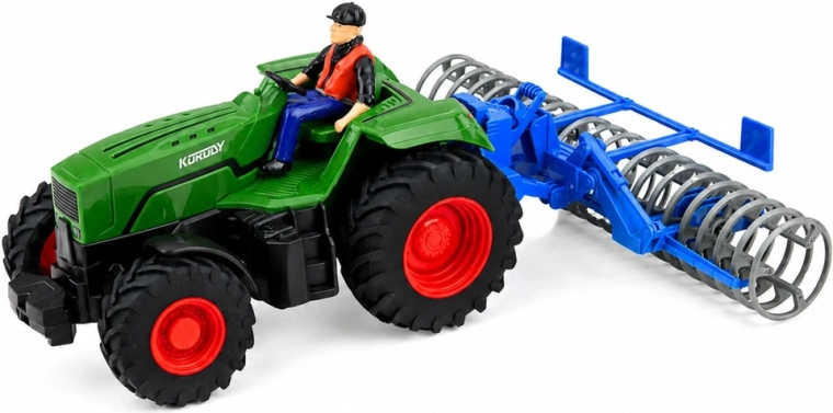Realističen komplet traktor + poljski valjar