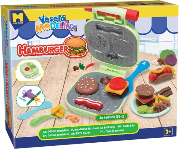 MODELO Vesela modelina Hamburger komplet