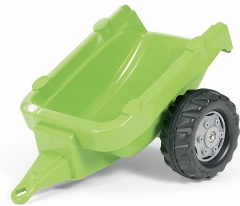 Svetlo zelena enoosna prikolica za traktor