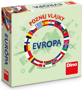 Dino Potovalna igra Spoznaj zastave Evrope