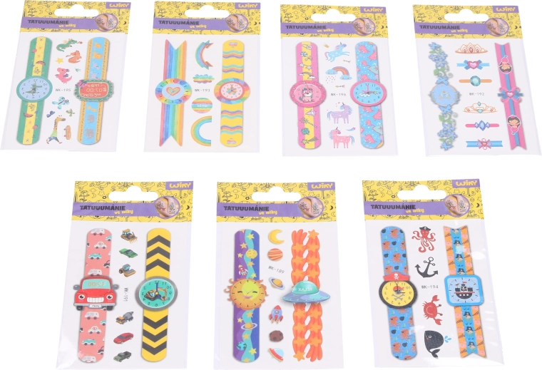 Tetovažni nalepki ure 7,5 × 11 cm – 8 različic