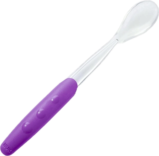 Otroške mehke žličke NUK, vijolične, 2 kosa (4m+)