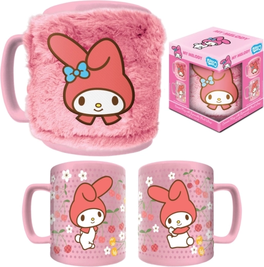 Sanrio My Melody keramična skodelica s tekstilnim ovitkom