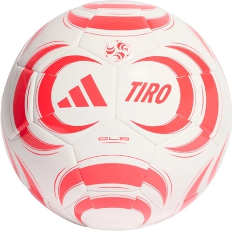 Adidas Tiro Club nogometna žoga bela/rdeča
