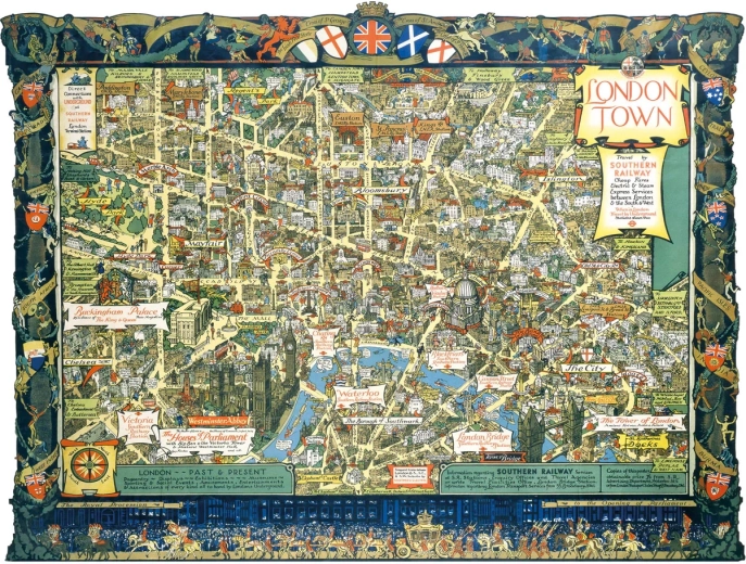 Sestavljanka London Southern Railway 1000 koščkov