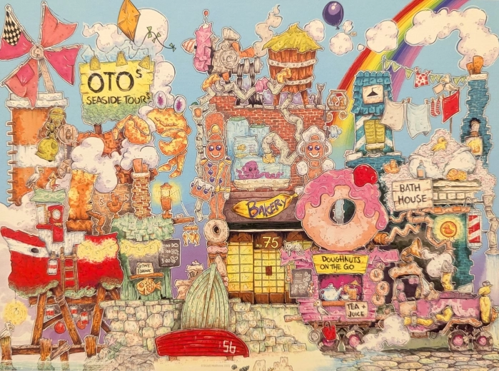 Ravensburger sestavljanka Ulička čudežev 500 koščkov