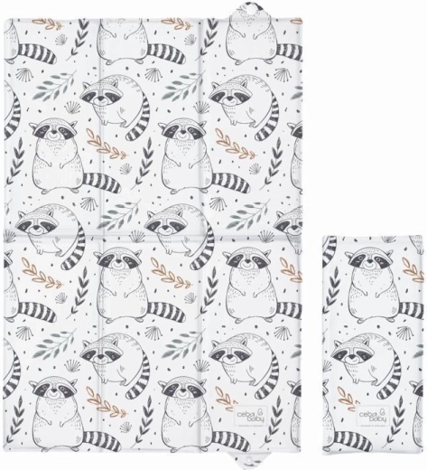 Ceba Baby potovalna previjalna podloga Raccoon 40 × 60 cm